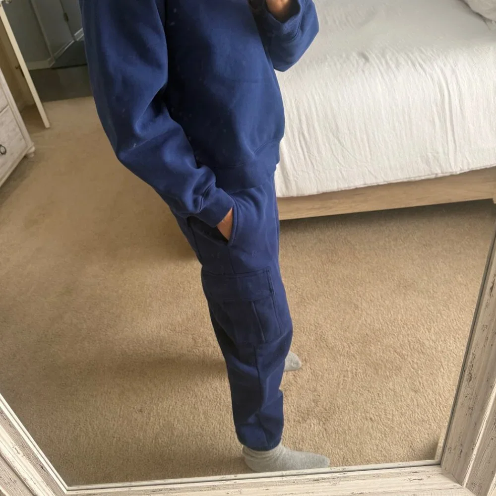 Aritzia Byron Blue Sweatfleece Set - Picture 4 of 12